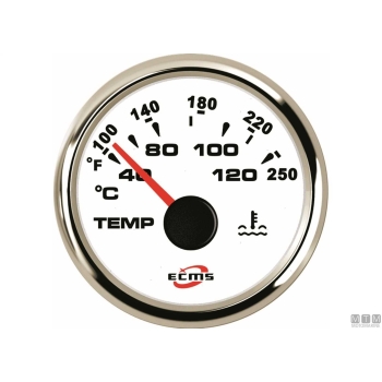 Indicatore temperatura white chrome< 