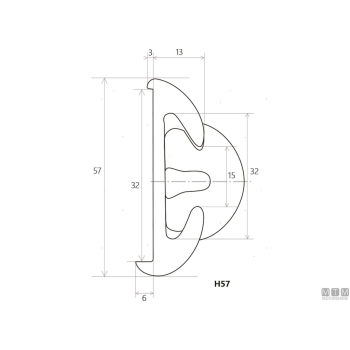 Inserto parabordo alu 37 nero 16m 