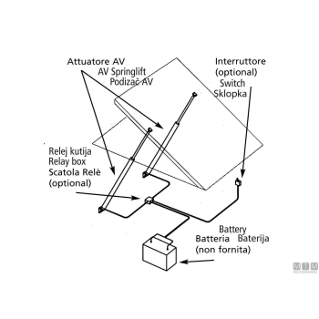 Interruttore uflex av 12/24v 