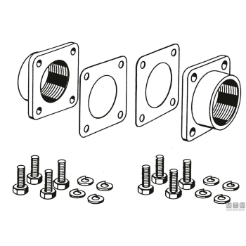 Kit adattatore bocche 2"gas 