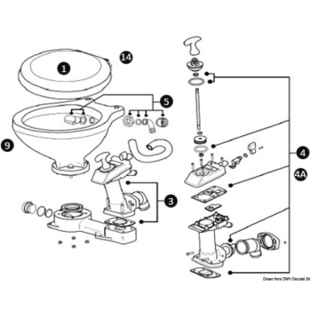 Kit immissione acqua nella tazza raccordo 90° 