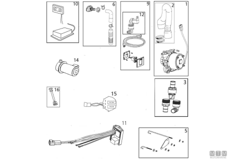 Kit staffa montaggio maceratore compact 