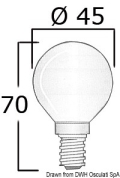 Lampadina 12 V 40 W E14 