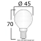 Lampadina 24 V 40 W E14 