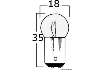 Lampadina bipolare 12 V 10 W 