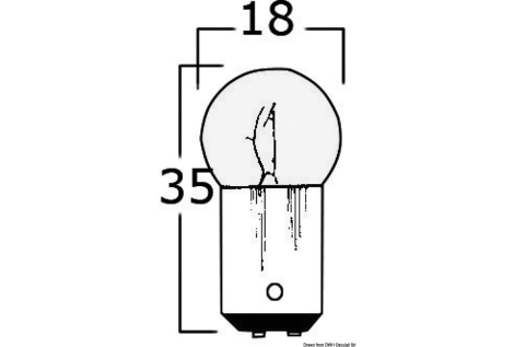 Lampadina bipolare 12 V 10 W 