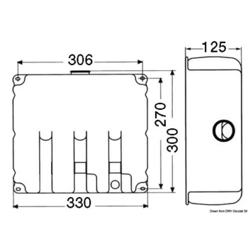 Lavavetri 9,7 l 3 pompe 24 V 