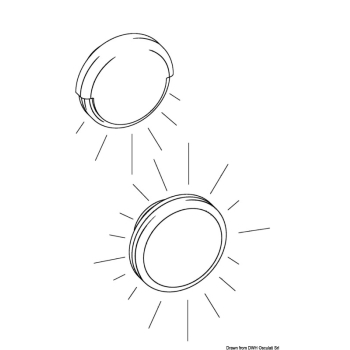 Luce ambientazione Tilly LED 180° blu 