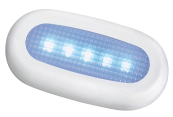 Luce di cortesia stagna 5 LED blu 