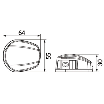 Luce di via NEMO  - prua 225° in bulk Montaggio orizzontale