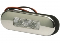 Luce led 12v flush wh ip67 l86 inox