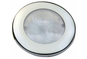 Luce Impermeabile LED Round Flush Inox