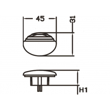 Luci di Cortesia LED 12V Elliptic PL