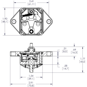 MAGNETOTERMICO AD INCASSO 40A