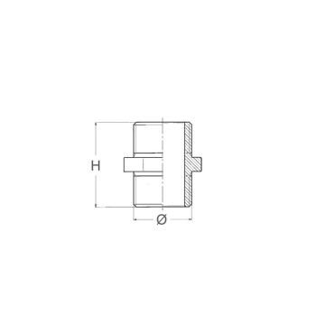 Man. rid. in bronzo m-m da 1'-3/4