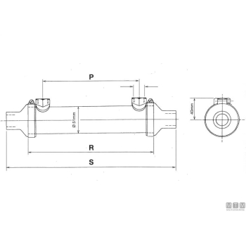 Manicotto dritto d22mm 