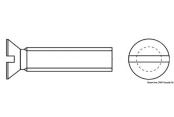 Metallo TSP croce 3x20 mm AISI 316 