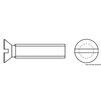 Metallo TSP croce 3x20 mm AISI 316 