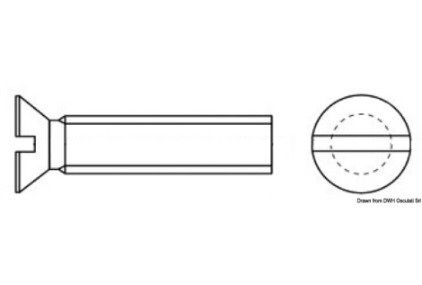 Metallo TSP croce 3x20 mm AISI 316 