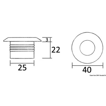 Micro plafoniera led 1X1 W rossa 