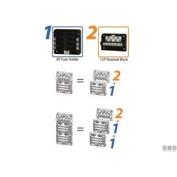 Morsettiera 12p modular< 