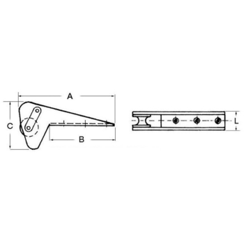 Musone inox per Bruce/Trefoil max 15 kg 