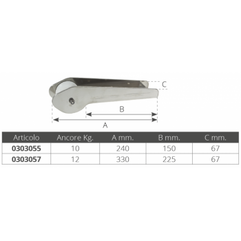 Musone Prua Inox Fisso