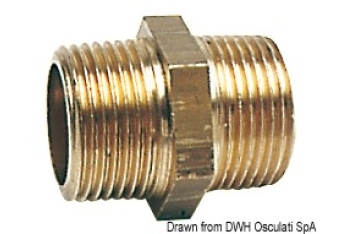 Nipple ottone doppio 1/2" 