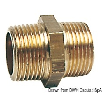 Nipple ottone doppio 1/4"  