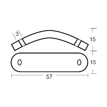 Piastra curva