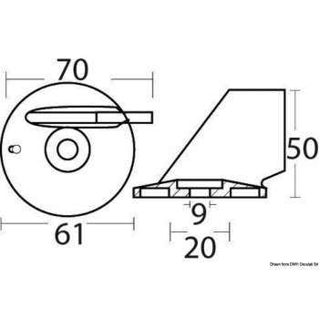 Pinna 40/70 HP 4T magnesio 