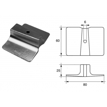 Placca Piede 9.9F/15-FT8/9.9-F9.9/15/20/25-25B-30G