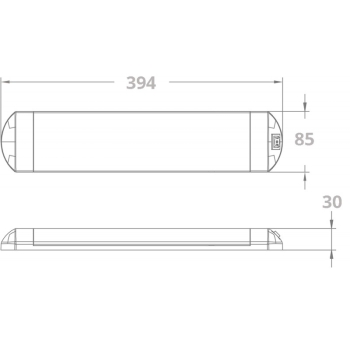 Plafoniera a 39 led 10-30v