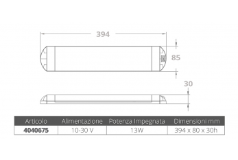 PLAFONIERA A 39 LED 10-30V