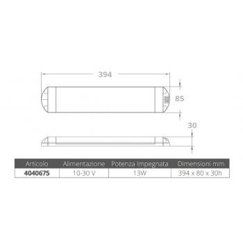 PLAFONIERA A 39 LED 10-30V