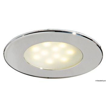 Plafoniera Adria LED inox con interruttore 