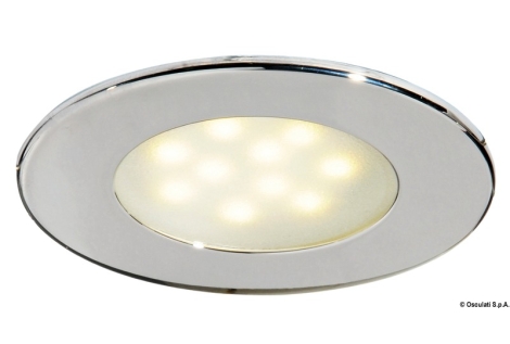 Plafoniera Adria LED inox con interruttore 