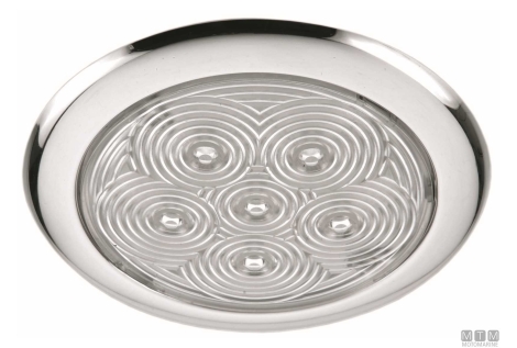 Plafoniera led br-slim 12v d110mm inox< 