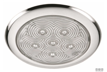 Plafoniera led br-slim 12v d132mm inox< 