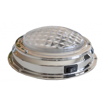 PLAFONIERA LED INOX Ø MM.168 x 46H