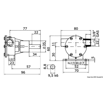 Pompa Nauco FPM 001 da 3/8" 