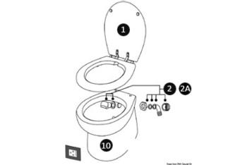 Pompa WC Slim 12 V 