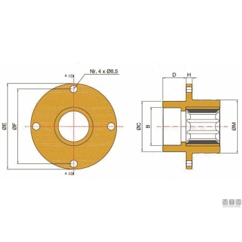 Porta tenuta meccanica 2"5/8 