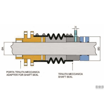 Porta tenuta meccanica 2"5/8 