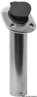 Portacanne incasso inox 42 mm 75° 