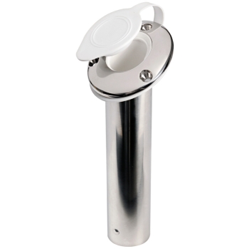 Portacanne inox 60° tappo bianco 