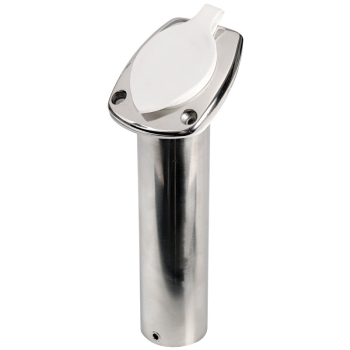 Portacanne inox 60° tappo bianco 