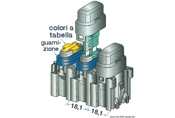 Portafusibili con coperchio 15 A 