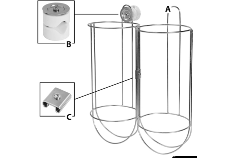 Portaparabordi a cestello 215 mm 