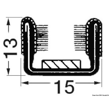 Profilato vetri semplice 4/6 mm 